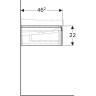 Тумба под раковину GEBERIT XENO² 500.517.00.1 120 см